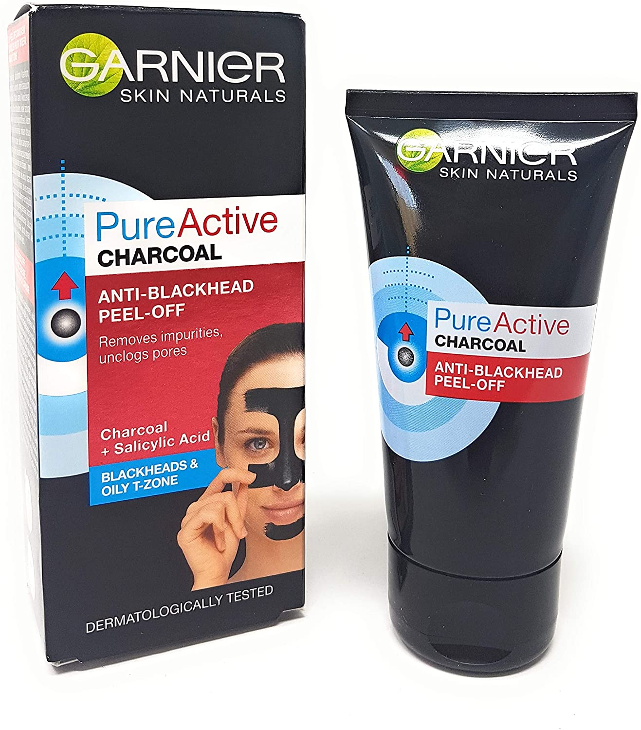 81iW5utviTL._AC_SL1500_.jpg Garnier Pure Active Anti Blackhead Charcoal Peel Off Mask 50ml - Image 1