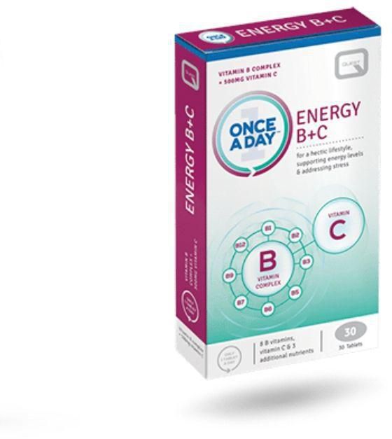 942adad64d40c4a93478b7589015afce33f3fad6.jpg Quest Once A Day Energy B+C Tabs 30's - Image 1