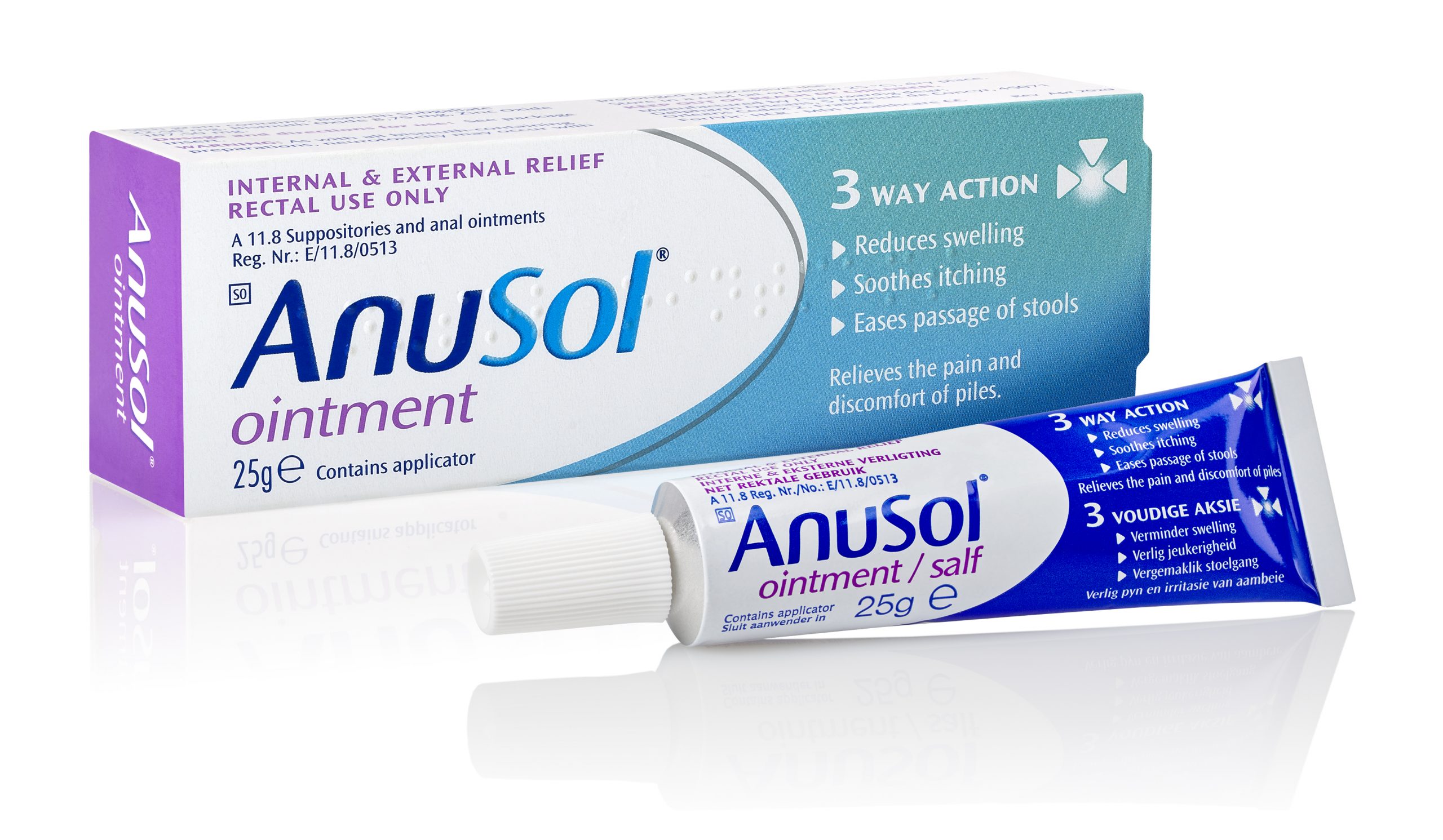 Anusol Ointment for internal and external piles 25g HEMLOCK