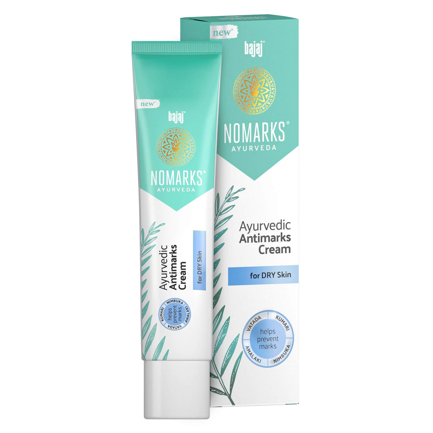 Bajaj-antimarks-cream-dry-skin.jpg Bajaj Nomarks Ayurvedic Antimarks Cream for Dry Skin 25g - Image 1
