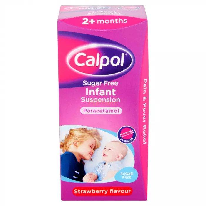 Calpol-Infant.jpg Calpol Infant Sugar Free Oral Suspension Strawberry Flavour 100ml - Image 1