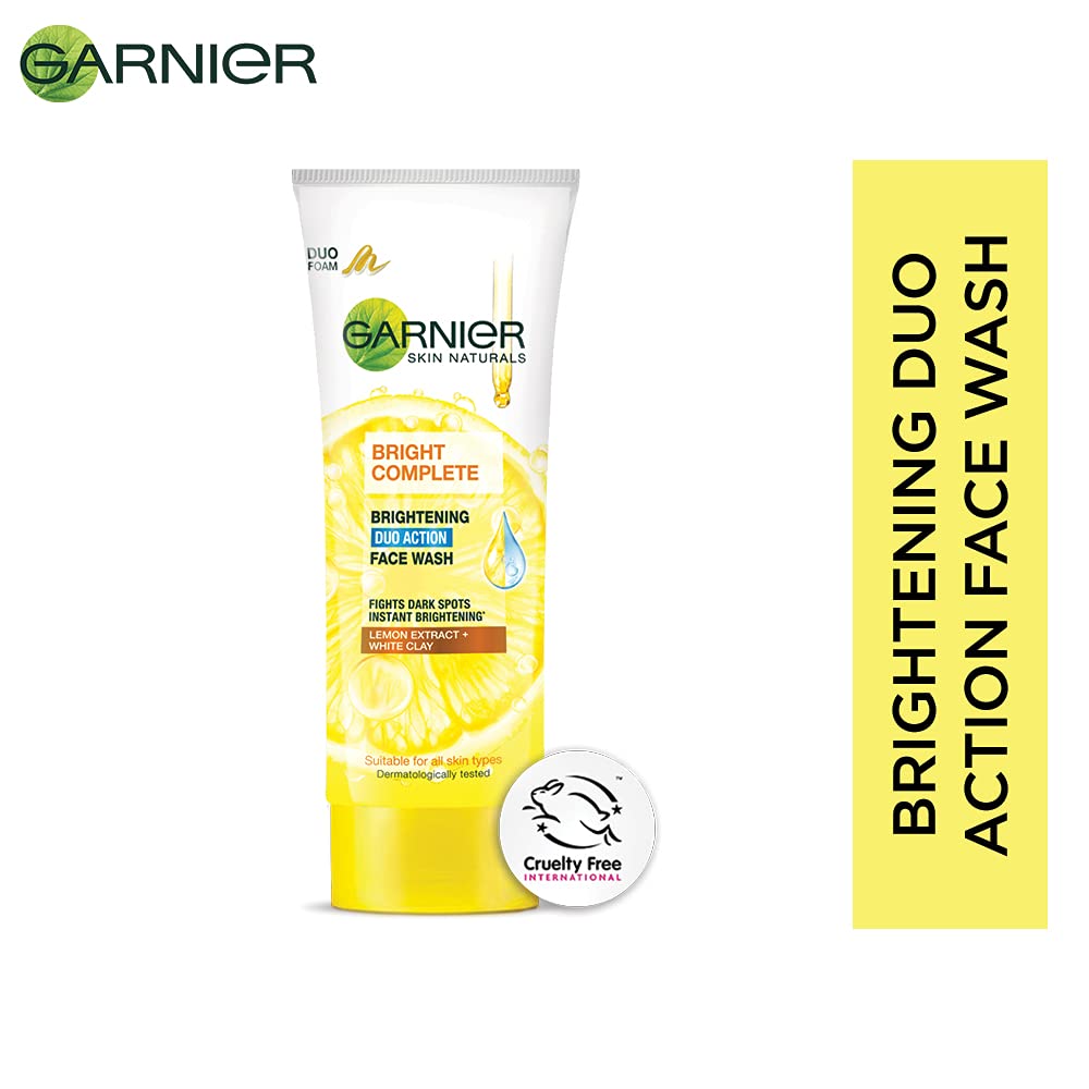 Garnier-Bright-Complete-BRIGHTENING-DUO-ACTION-Face-Wash-100g-1.jpg Garnier Bright Complete BRIGHTENING DUO ACTION Face Wash 100g - Image 1