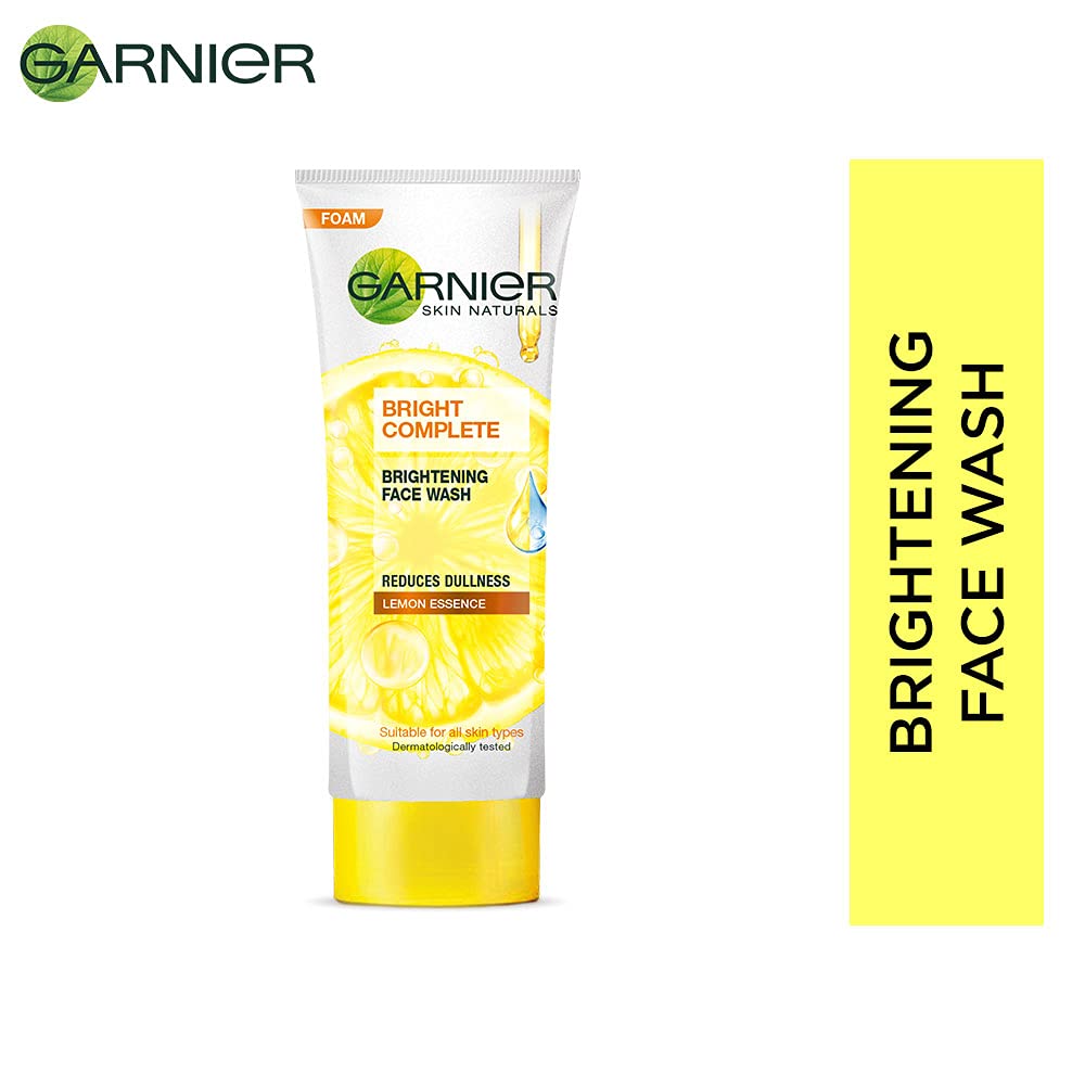 Garnier-Bright-Complete-Brightening-Facewash-100g.jpg Garnier Bright Complete Brightening Facewash Foam 100g - Image 1