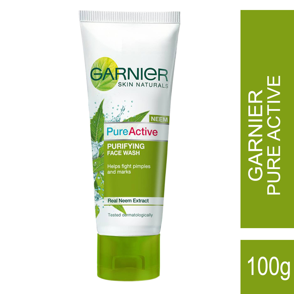 Garnier-Pure-Active-Neem-Face-Wash-100g.jpg Garnier Skin Naturals Pure Active Neem Face Wash, 100g - Image 1