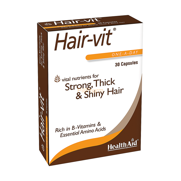 Hair-vit-Capsules-Hair-Vitamins.png Health Aid Hair-vit Capsules Hair Vitamins 30's - Image 1