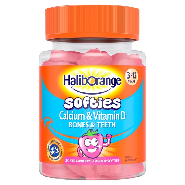 Haliborange-Calcium-Vitamin-D-Strawberry-Softies-30s.jpg Haliborange-Calcium & Vitamin D Strawberry Softies 30's For Kids 3-12 yrs - Image 1