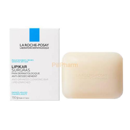 Lipikar_Surgras_Cleansing_Bar_Soap.jpg La Roche Posay Lipikar Surgras Cleansing Bar Soap 150g - Image 1