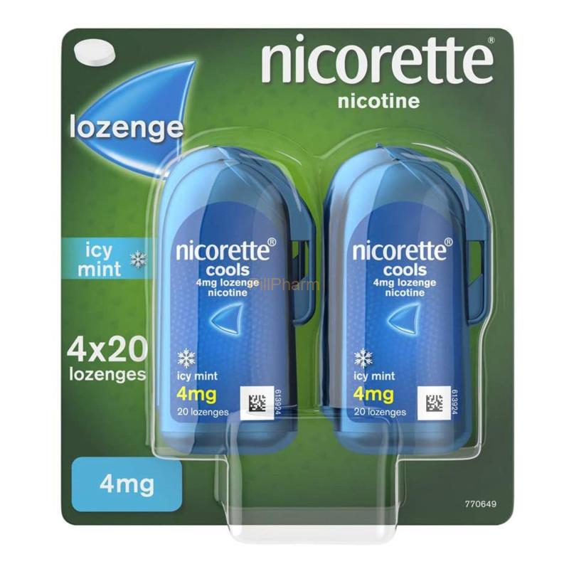 Nicorette-Cools-Lozenge-4mg-80-Pack.jpg Nicorette Cool Lozenges for Cravings - Image 1