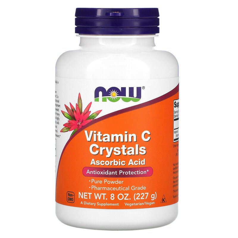 Now-Foods-Vitamin-C-Crystals-8-oz-227-g.jpg Now Foods, Vitamin C Crystals, 8 oz (227 g) - Image 1