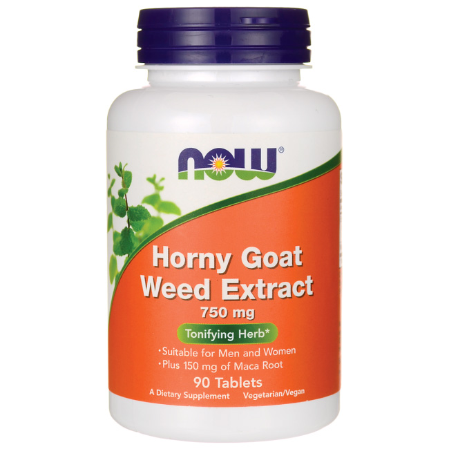 Now-horny-goat-weed-750-mg Now Foods Horny Goat Weed Extract 750 mg Tablets - Image 1