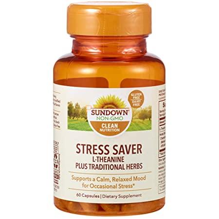 Stress-Saver.jpg Sundown Naturals, Stress Saver L-Theanine Capsules - Image 1