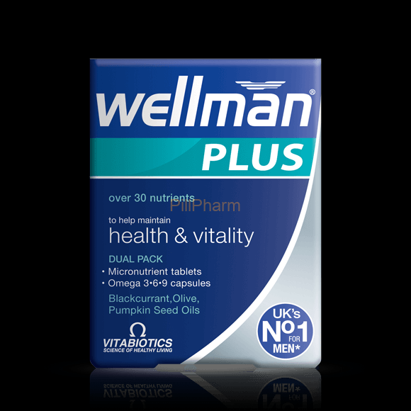 Wellman_Plus.png Wellman Plus Omega 3,6,9 Capsules 56's - Image 1