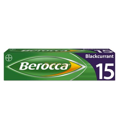 berocca-blackcurrant.png Berocca Blackcurrant Energy Vitamin Tablets 15's - Image 1