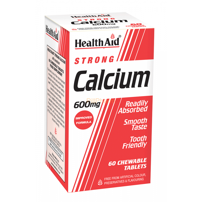 healthaid-calcium-600mg-chewable.png Health Aid Calcium 600mg - Chewable - Image 1