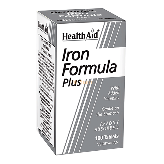 iron-formula-plus-tablets-healthaid.png Health Aid Iron Formula Plus Tablets 100's - Image 1