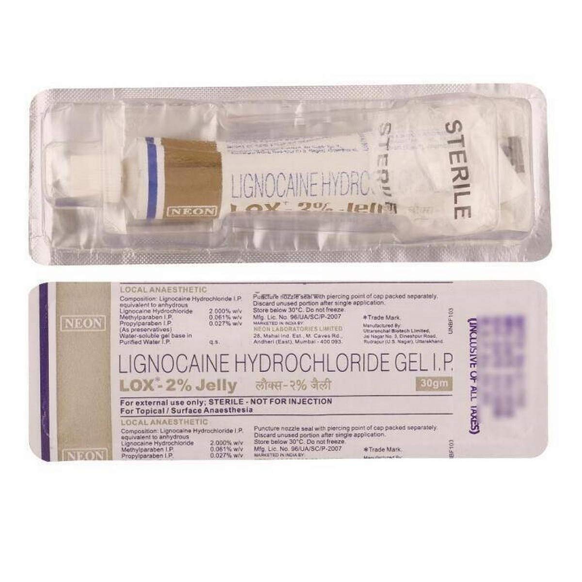 lox-2-jelly.jpg LOX-2% Jelly - Tube of 30gm Gel - Image 1