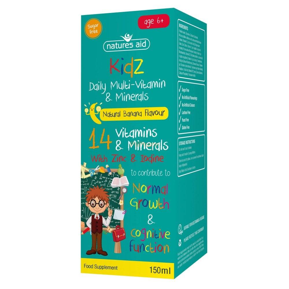 natures-aid-kidz-multi-vitamins-minerals.jpg Natures Aid Kidz Multi-Vitamins & Minerals - Image 1
