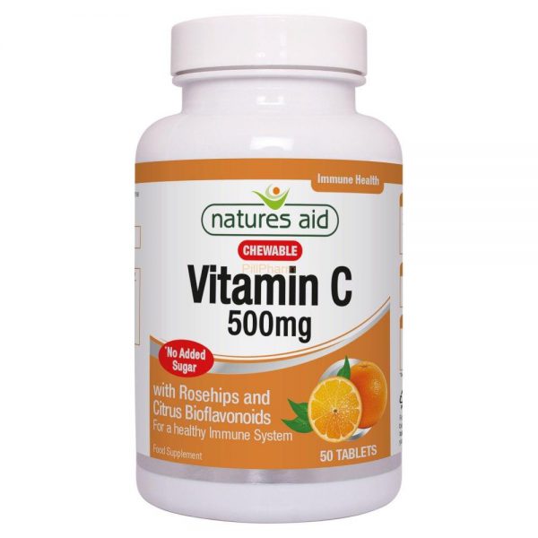 Natures Aid Vitamin C 500mg Chewable