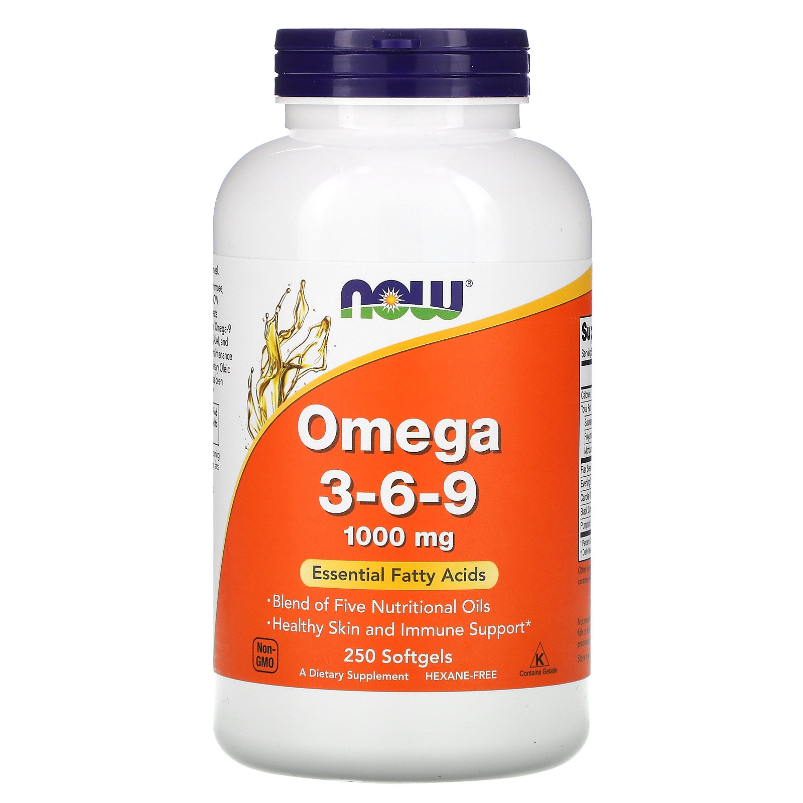 now-omega-3-6-9.jpg Now Omega 3-6-9 1000mg Softgels 100's - Image 1