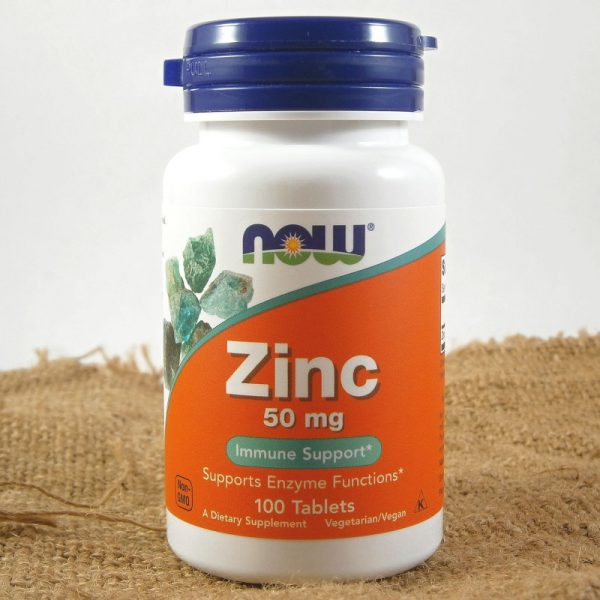 Now Foods Zinc Gluconate 50mg Tablets 100's HEMLOCK