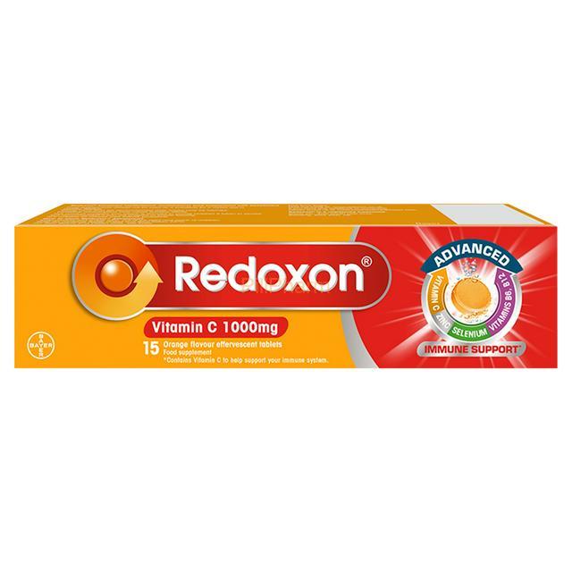 redoxon-advanced.jpg Redoxon Orange Immune Support Vitamin C 15 Tablets - Image 1
