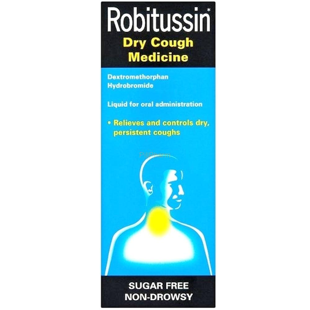 robitussin-dry-cough-medicine-100ml.jpg Robitussin Dry Cough Medicine 100ml - Image 1