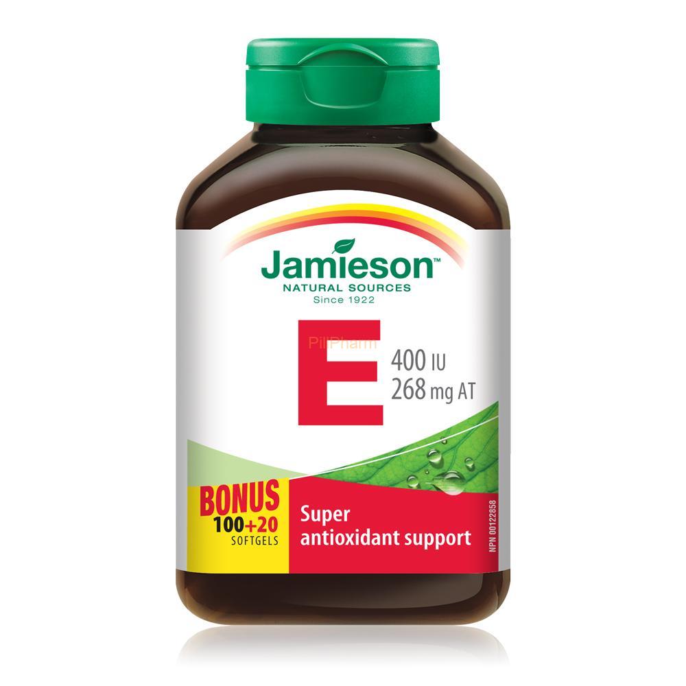 vitamin-e-400iu.jpg Jamieson Vitamin E Softgels 400iu/268mg 120's - Image 1