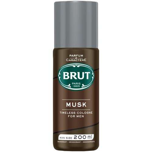 BRUT Aerosol Deodorant Body Spray Musk 200ml