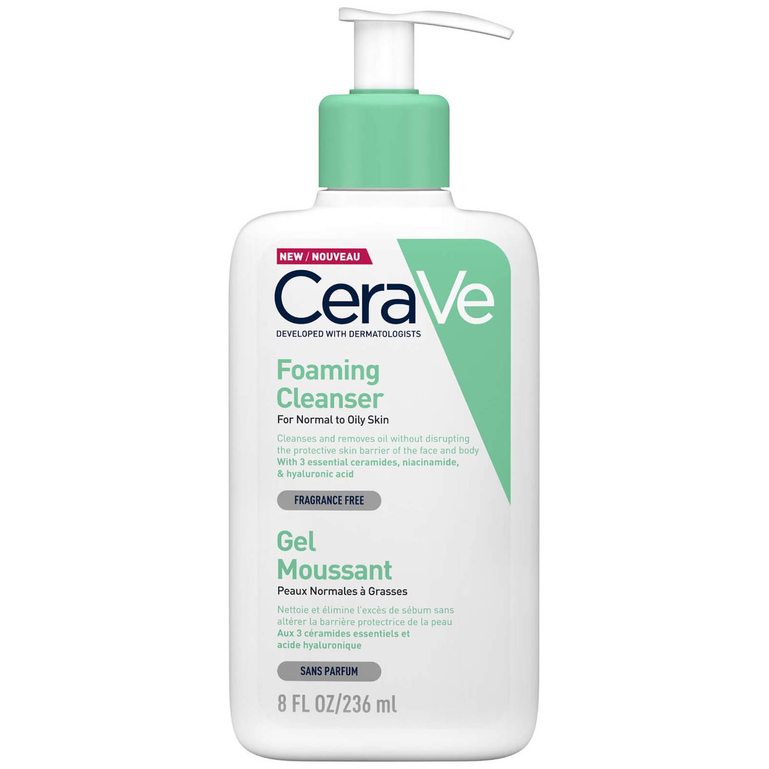 CeraVe Foaming Cleanser Gel 236ml CeraVe Foaming Cleanser Gel 236ml - Image 1