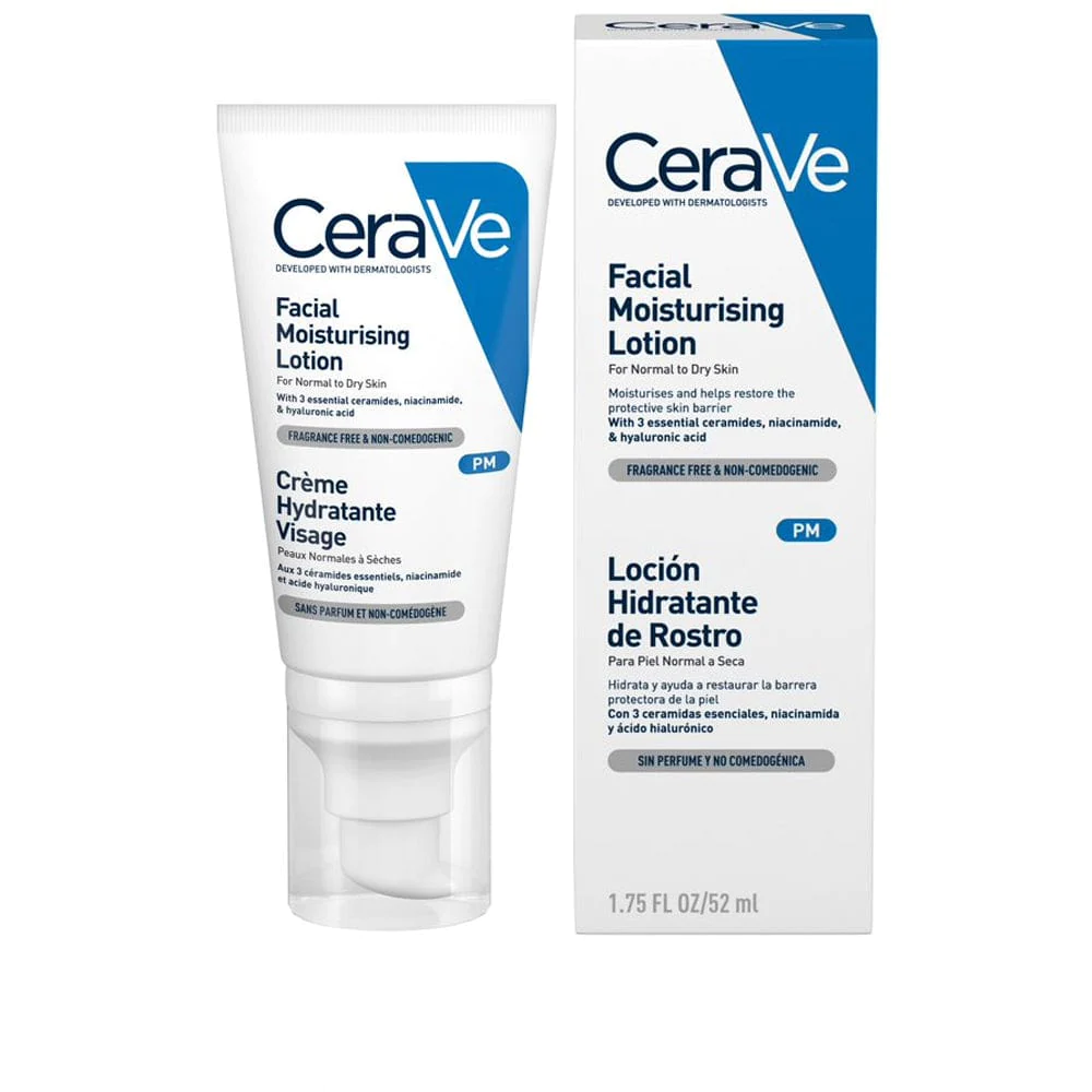 cerave-pm-facial-moisturising-lotion-52ml-face-moisturisers CeraVe PM Facial Moisturizing Lotion 52ml - Image 1