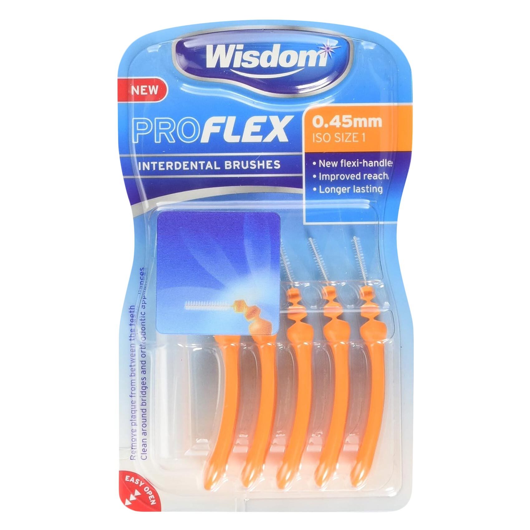 Wisdom Interdental Brushes 5's (0.45mm) HEMLOCK