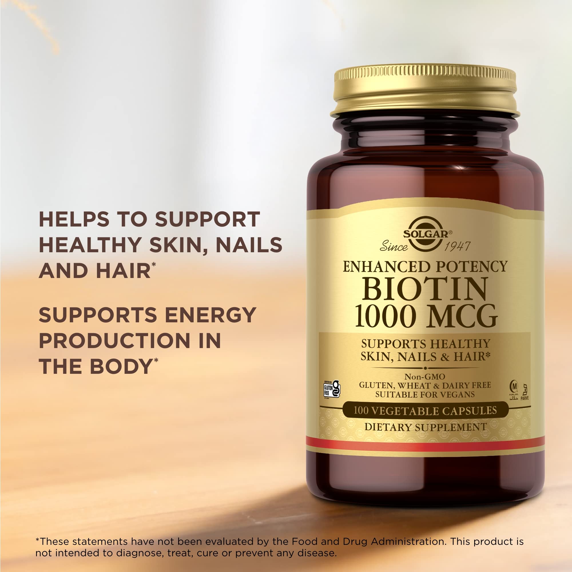 Biotin 1000mcg VCaps 100's Solgar Biotin 1000mcg VCaps 100's - Image 1