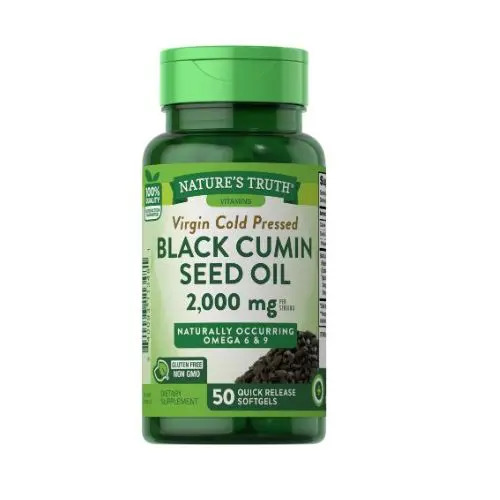 Black cumin seed oil 2000mg QR softgels 50s Nature's Truth Black Cumin Seed Oil 2000mg QR Softgels 50's - Image 1