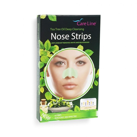 CareLine Tea Tree Oil Deep Cleansing Nose Strips CareLine Tea Tree Oil Deep Cleansing Nose Strips 6's - Image 1