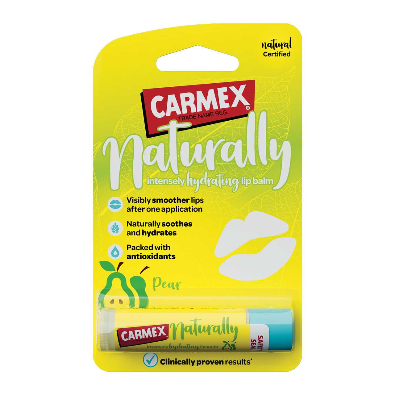 Carmex Lipbalm Naturally (Stick) 4.25gms (Pear) Carmex Lipbalm Naturally (Stick) 4.25gms (Pear) - Image 1