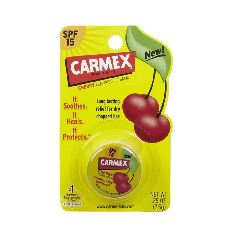 Carmex Lipbalm Pot Jar SPF15 7.5g (Cherry) Carmex Lipbalm Pot Jar SPF15 7.5g (Cherry) - Image 1