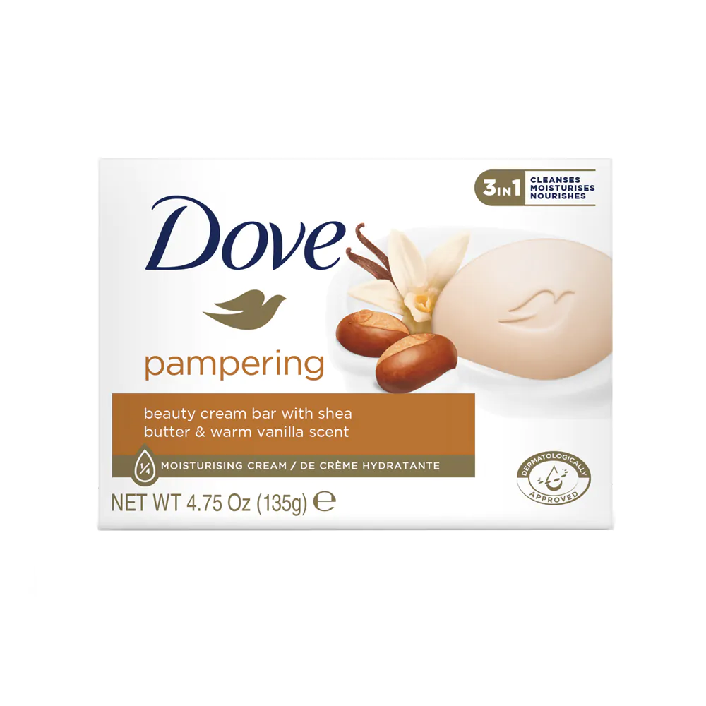 Dove Creme Bar Soap 135g Pampering Shea Butter Dove Creme Bar Soap 135g (Pampering Shea Butter) - Image 1