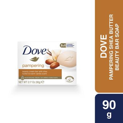 Dove_Beauty_Bar_Pampering_Shea_Butter_90 Dove Creme Bar Soap 90g (Pampering Shea Butter) - Image 1