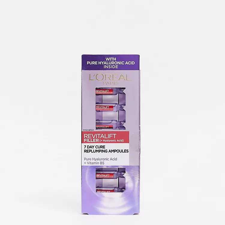 L’Oréal Paris Revitalift Filler Renew Replumping Ampoules Loreal Revitalift Filler 7Day Replumping Ampoules - Image 1