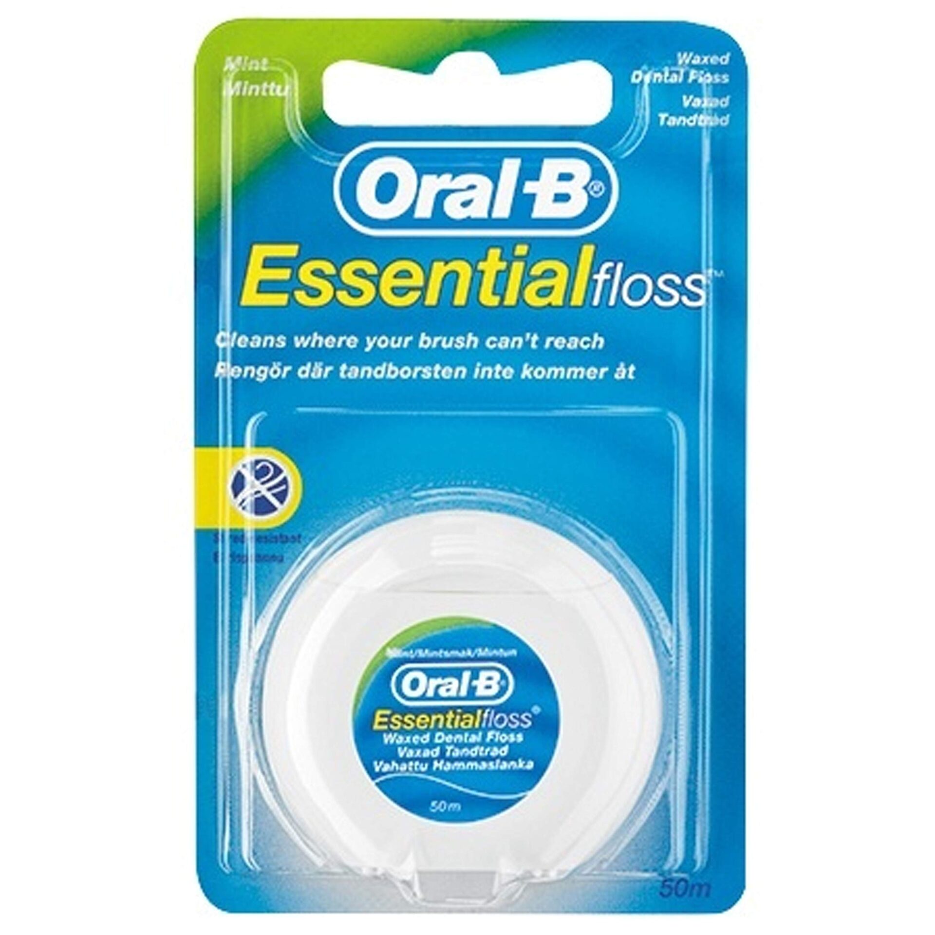 Oral-B Dental Floss Mint Unwaxed Waxed 50M Oral-B Dental Floss Mint Unwaxed/Waxed 50M - Image 1