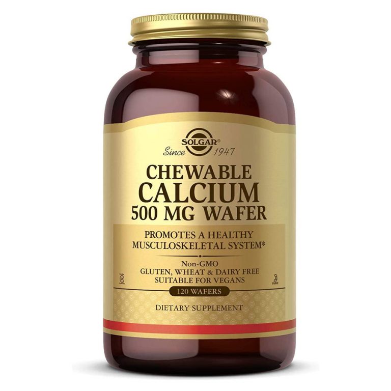 SOLGAR-CHEWABLE-CALCIUM-500MG-WAFER-120's Solgar Calcium Chewable Wafers 500mg 120's - Image 1