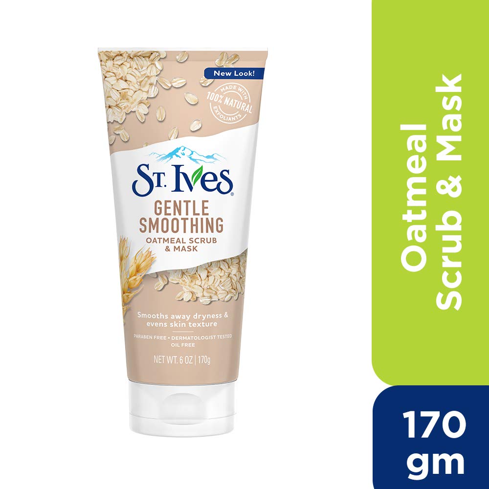 St. Ives Gentle Smoothing Oatmeal Scrub & Mask St. Ives Gentle Smoothing Oatmeal Scrub & Mask 170gms - Image 1