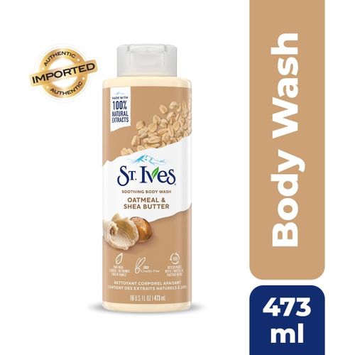 St. Ives Soothing Body Wash Oatmeal & Shea Butter 473ml St. Ives Soothing Oatmeal & Shea Butter Body Wash 473ml - Image 1