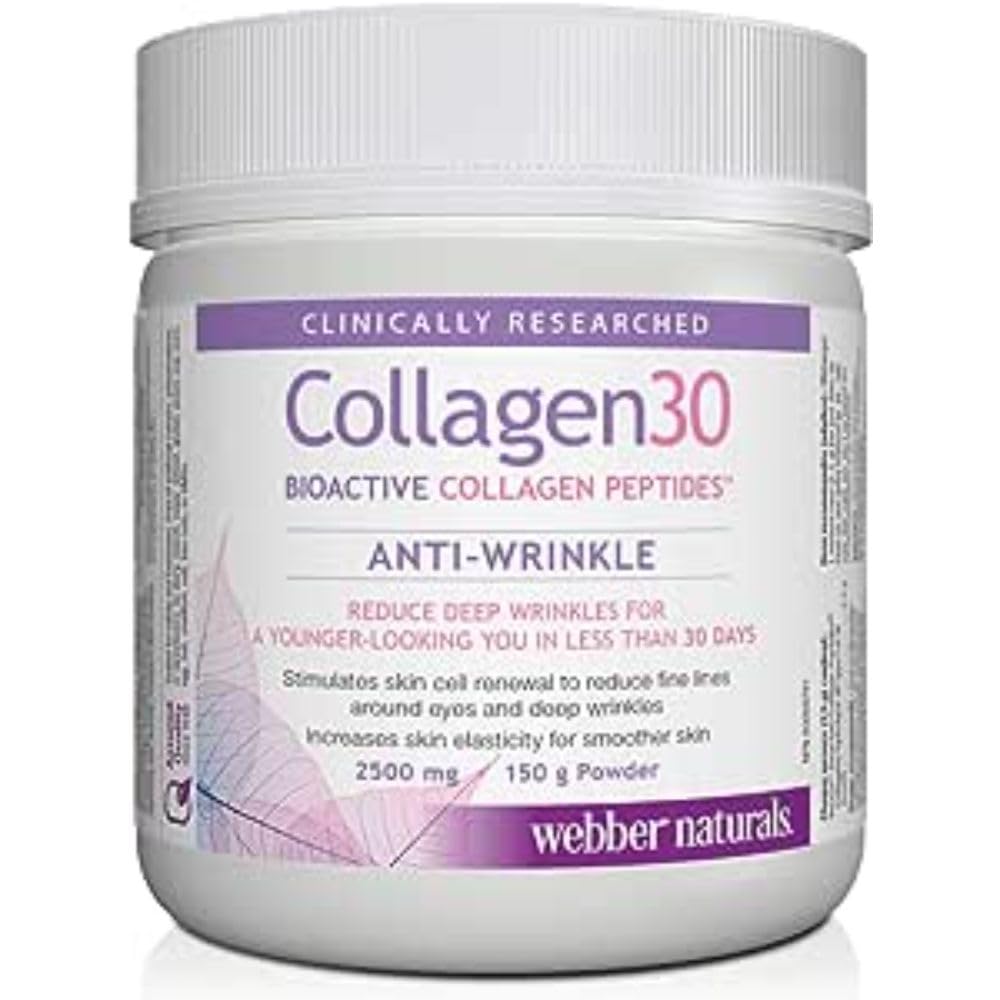 Webber Naturals Collagen30 Anti-Wrinkle 2500 mg Webber Naturals Collagen30 Antiwrinkle Bioactive Peptides Powder 150g - Image 1