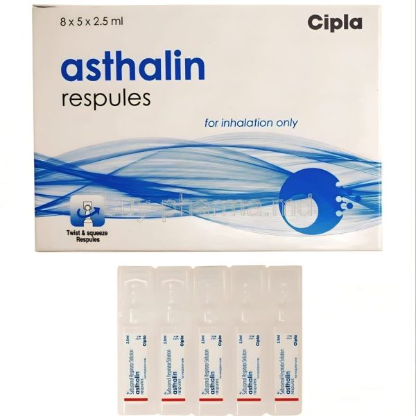 Asthalin 2.5mg Respules 2.5ml 40 Pack
