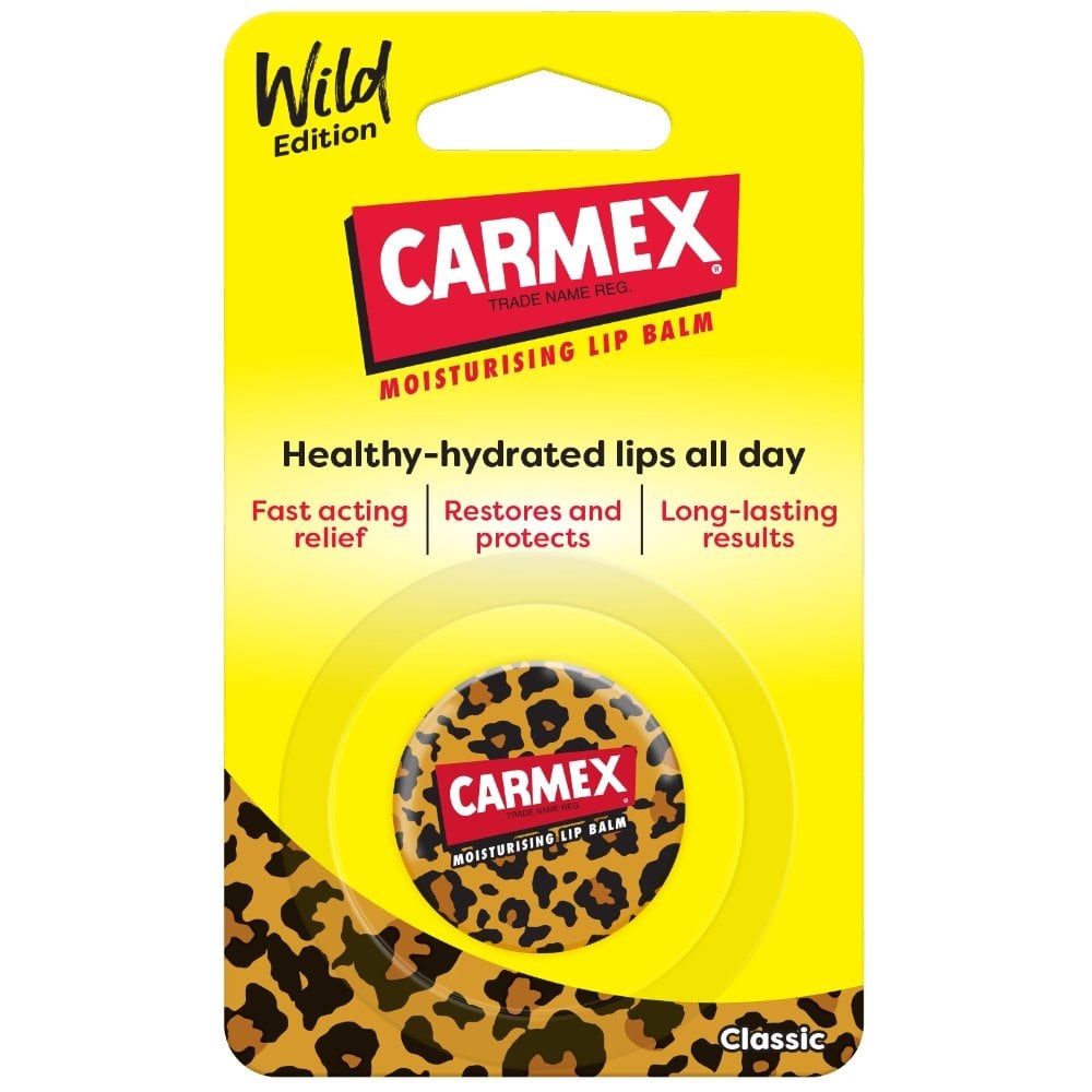 carmex-moisturising-lip-balm-pot-blister-wild-edition-7-5g- Carmex Lipbalm Pot Jar SPF15 7.5g (Wild Edition) - Image 1