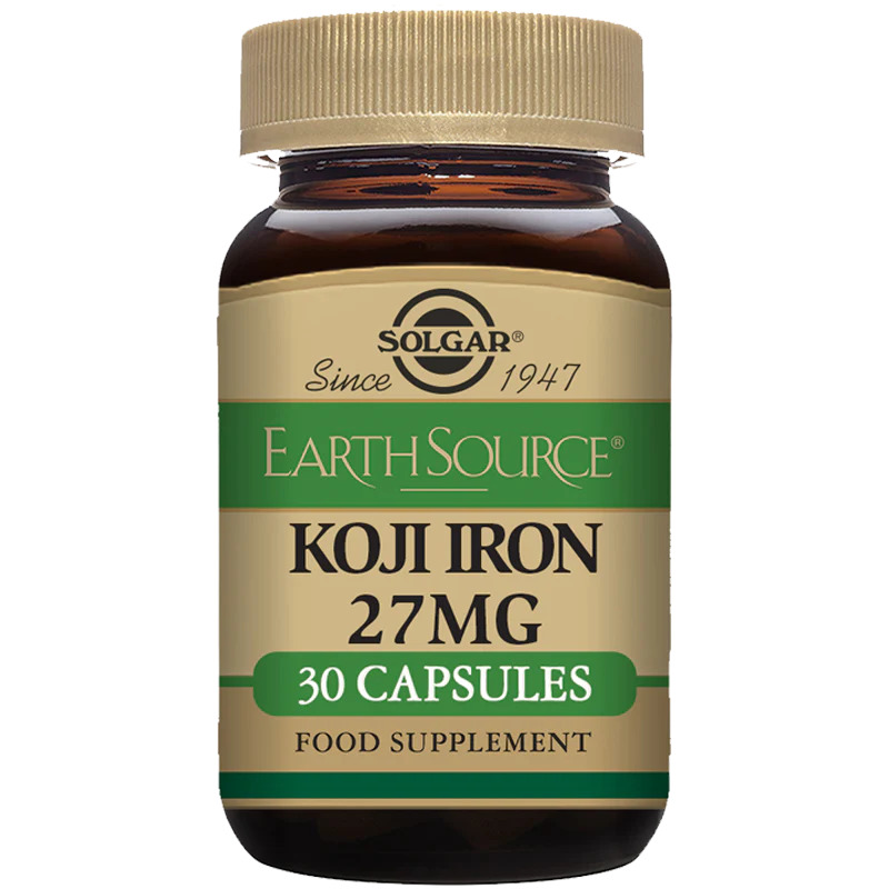 koji-iron-30-caps Solgar Earth Source® Koji Fermented Iron 27 mg Vegetable Capsules 30's - Image 1