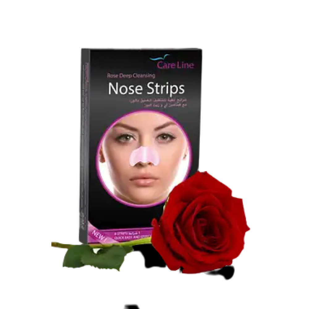 rose_nose_strips CareLine Rose Deep Cleansing Nose Strips 6's - Image 1