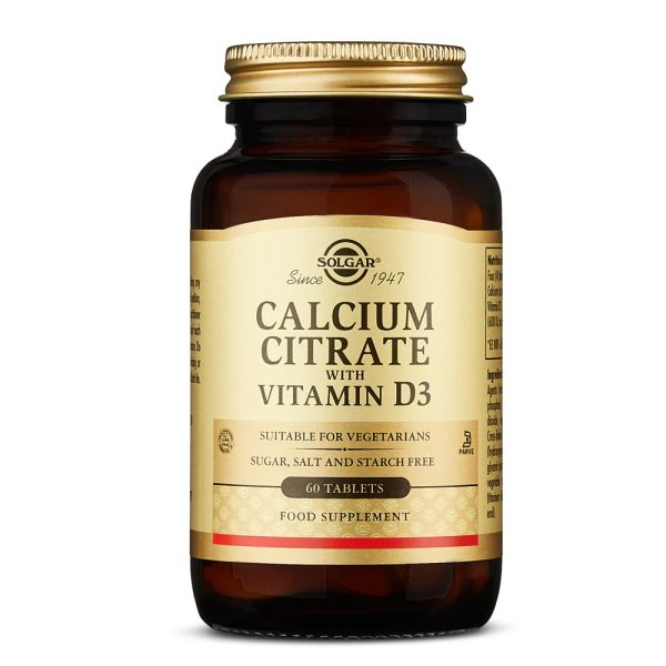 Solgar Calcium Citrate with Vitamin D3 Tablets 120's