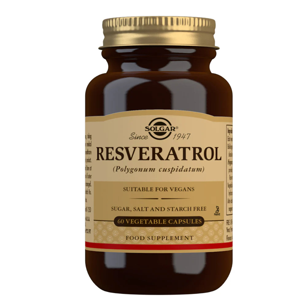 Solgar Resveratrol 100mg Vegetable Capsules Solgar Resveratrol 100mg Vegetable Capsules 60's - Image 1